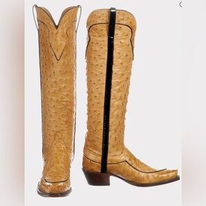 LUCCHESE Marilyn Butterscotch Boots size 7